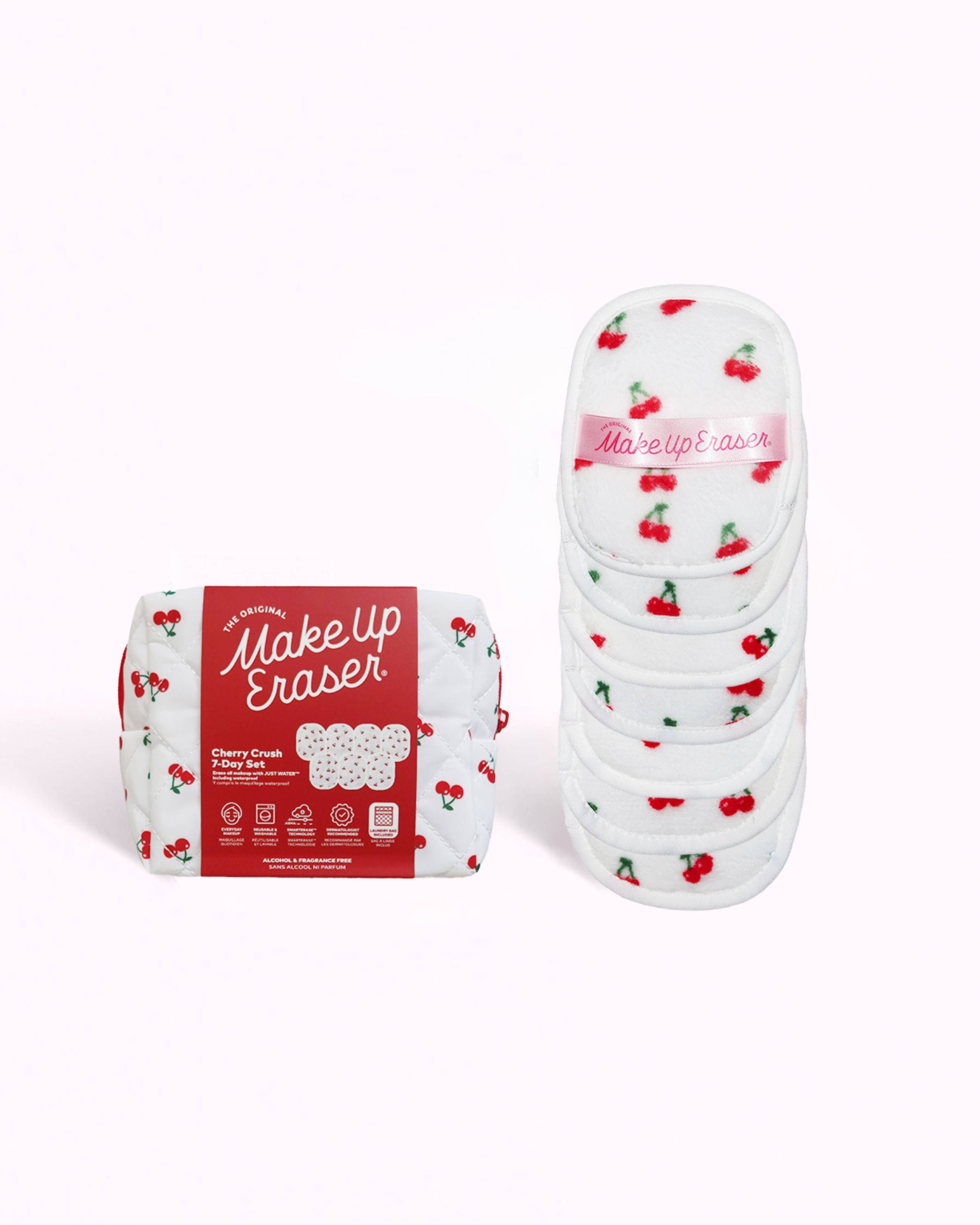 Make Up Eraser - Cherry Crush 7-Day Set & Makeup Bag