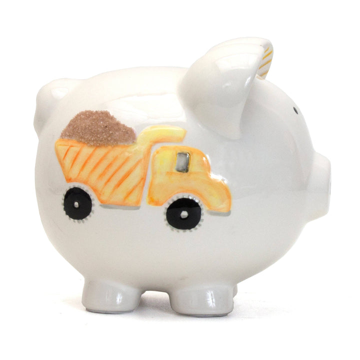 Large Piggy Bank - Digger Truck