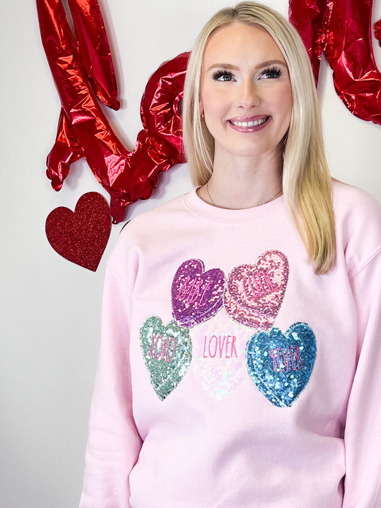 Valentine Conversation Candy Sweatshirt