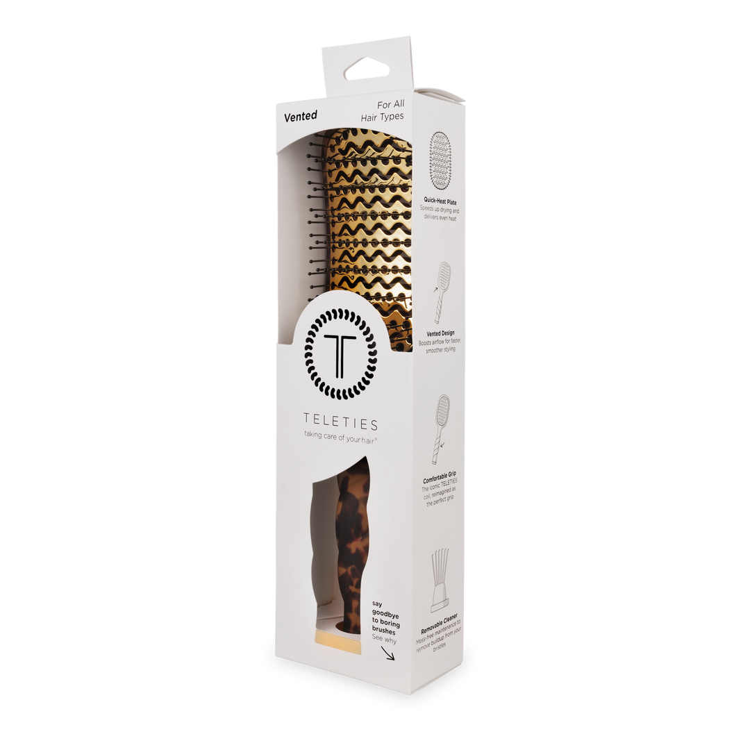 Teleties - Vented Hair Brush | Tortoise