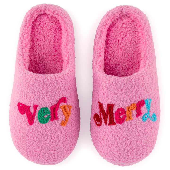 Pink Very Merry Slippers