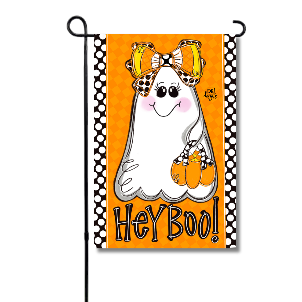 Garden Flag - Candy Corn Ghost