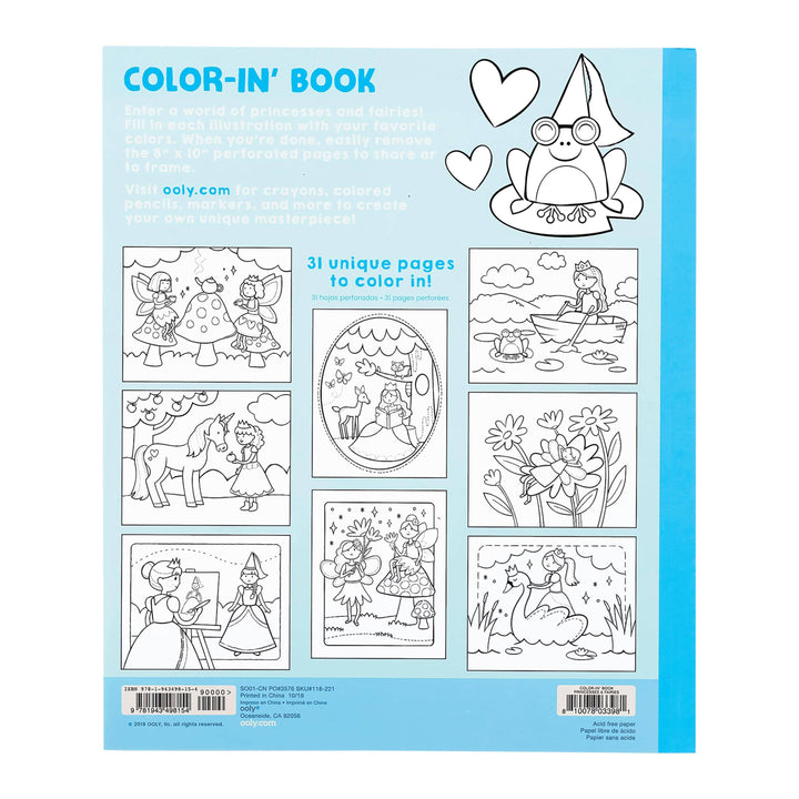 OOLY - Color-in' Book Princess & Fairies