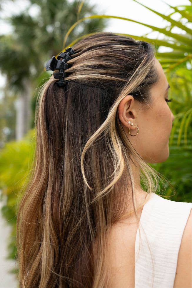 Teleties - Classic Hair Clip | Small | Jet Black