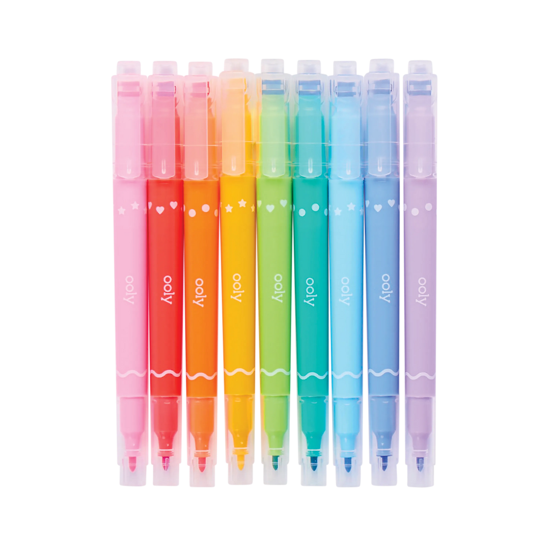 OOLY - Confetti Stamp Double-Ended Markers