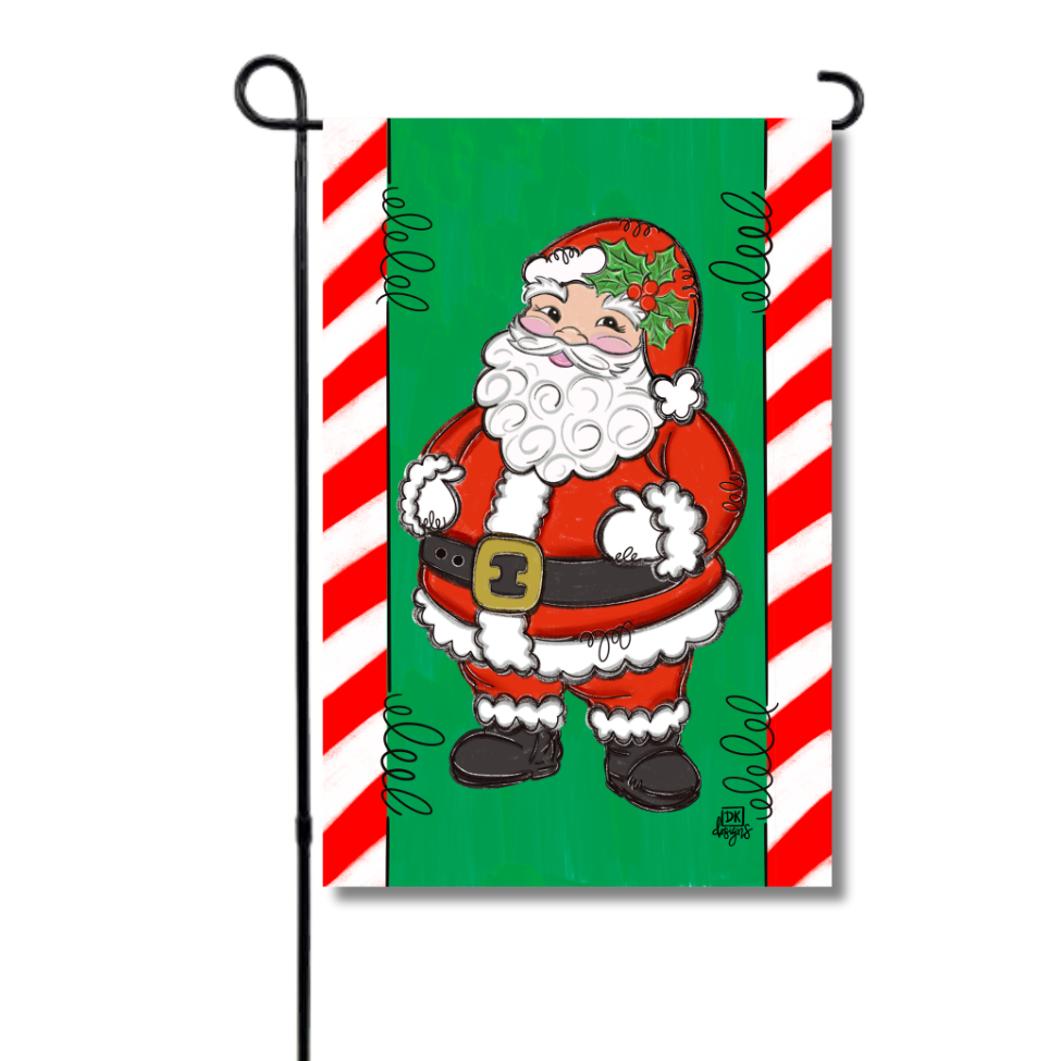 Garden Flag - Jolly Saint Nick