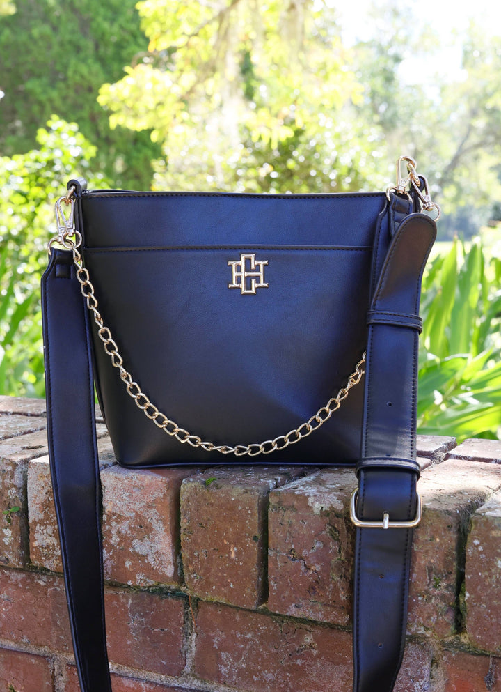 Brielle - Bucket Crossbody Bag (Black)