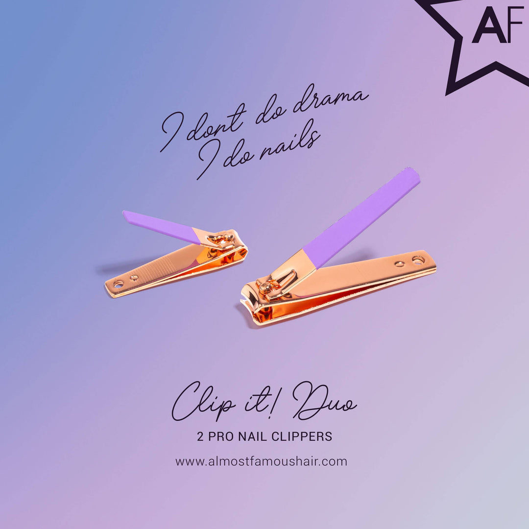 Rose Gold 2-Piece Nail Clipper Set