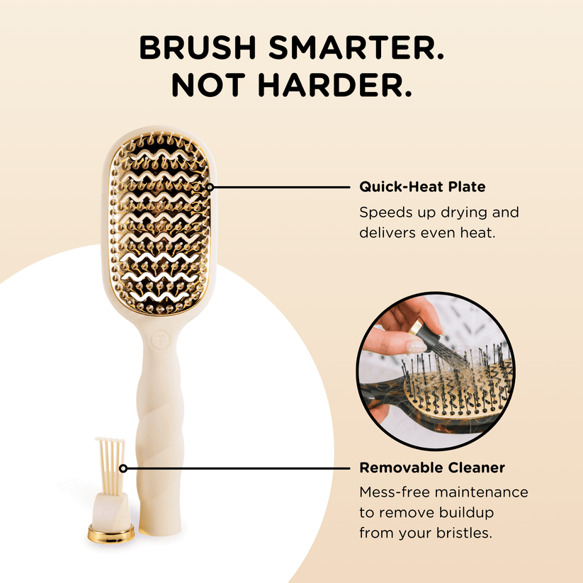 Teleties - Vented Hair Brush (Tan)