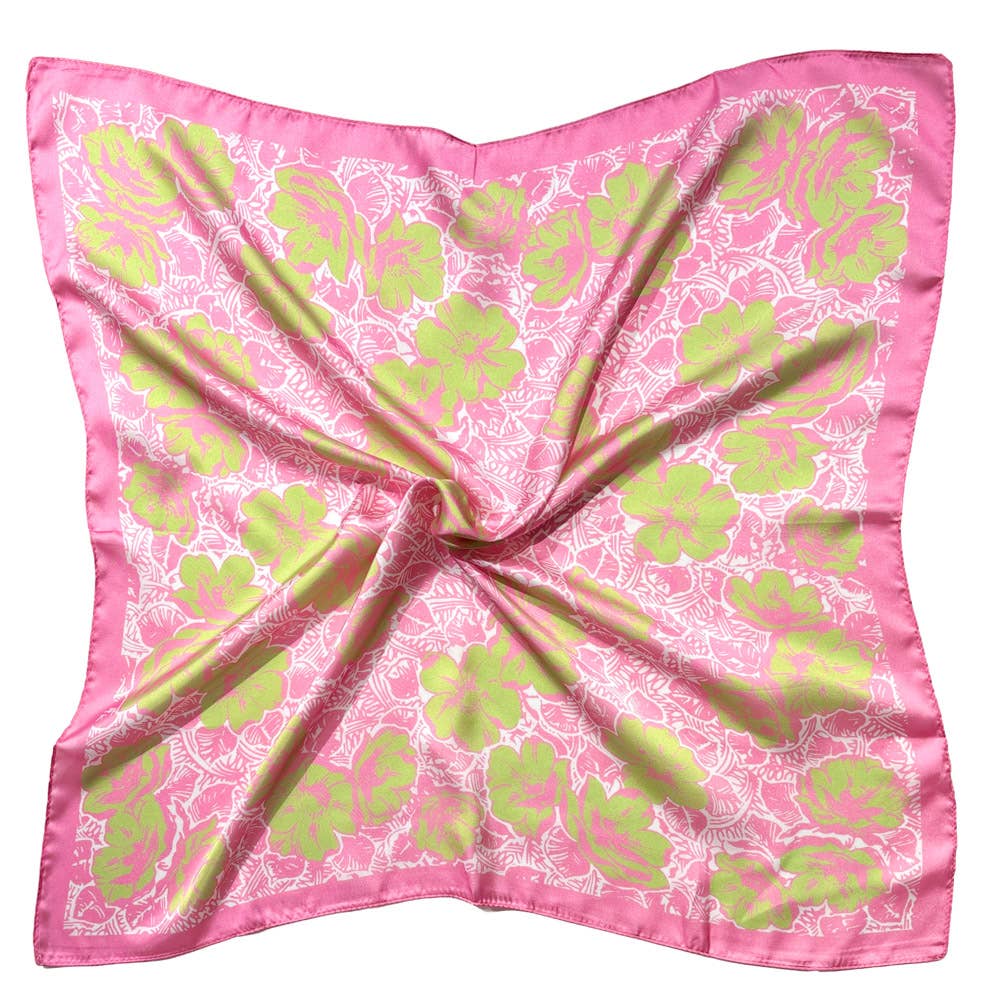 Clara - Floral Square Scarf
