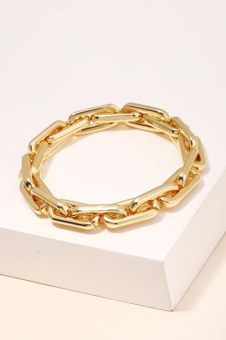 Gwen - Chunky Link Stretch Bracelet
