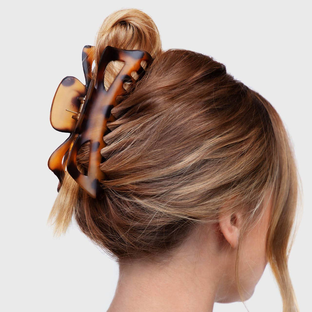 Kitsch - Jumbo Classic Claw Clips 2pc - Black & Tort