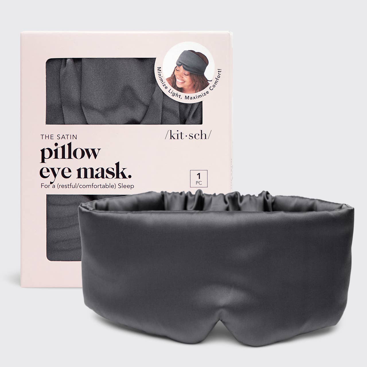 Kitsch - The Pillow Eye Mask (Charcoal)