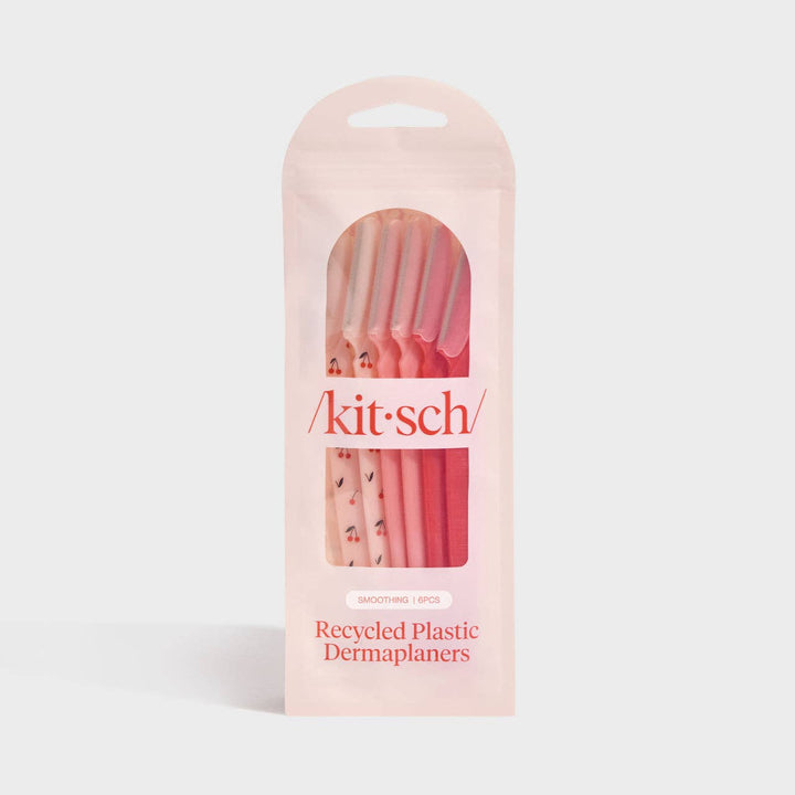 Kitsch - Recycled Plastic Dermaplaners 6pc Set - Cherry Blossom