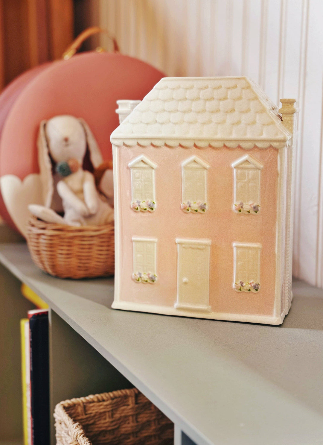 Large Ceramic Bank - Pink Doll House