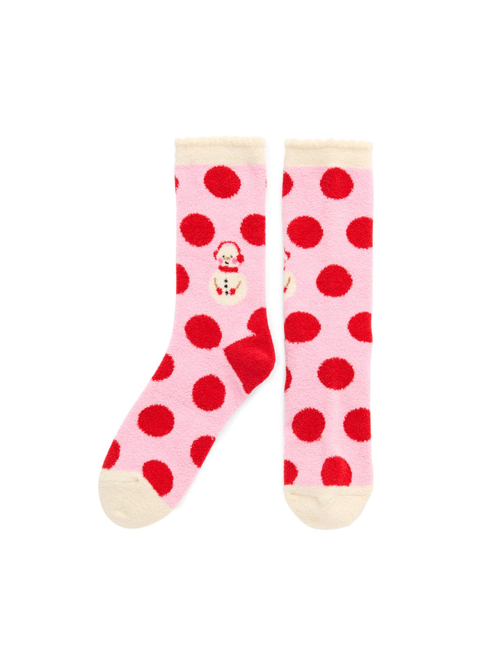 Fuzzy Socks - Snowman