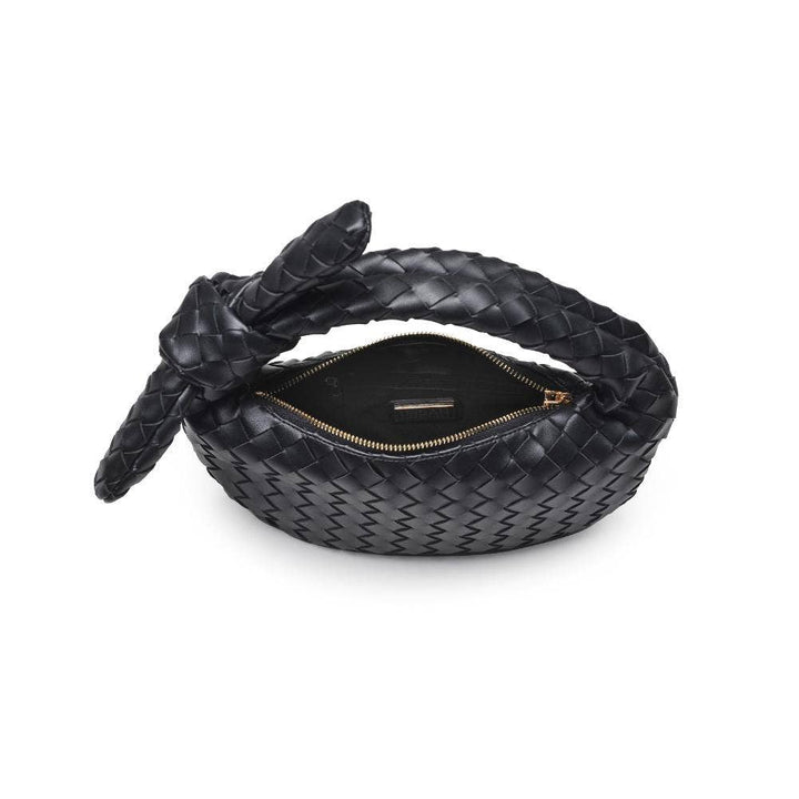Lizbeth - Woven Knot Clutch (Black)