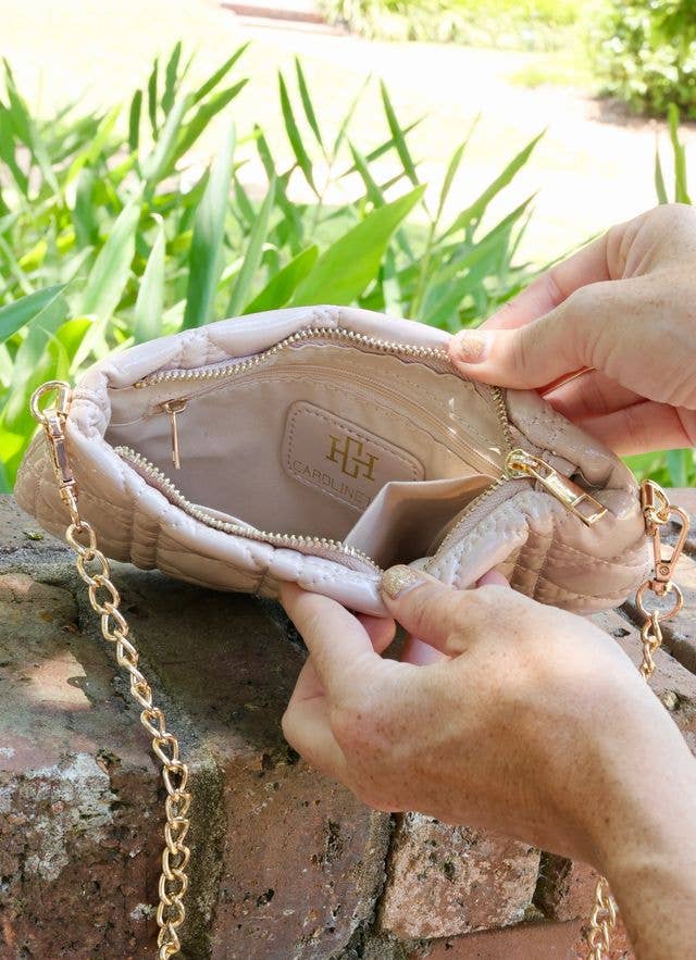 Livi - Quilted Crossbody (Nude)