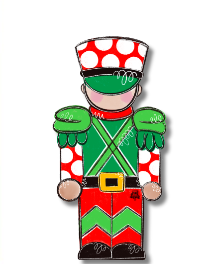 Door Hanger Attachment - Red and Green Dot Soldier