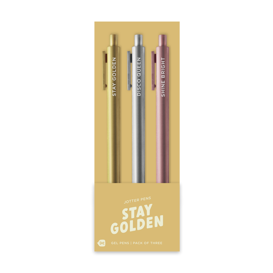 Jotter Gel Pens Set of 3 - Stay Golden