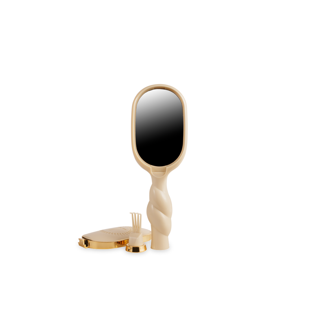 Teleties - Mini Detangler Brush for Medium Hair - Tan