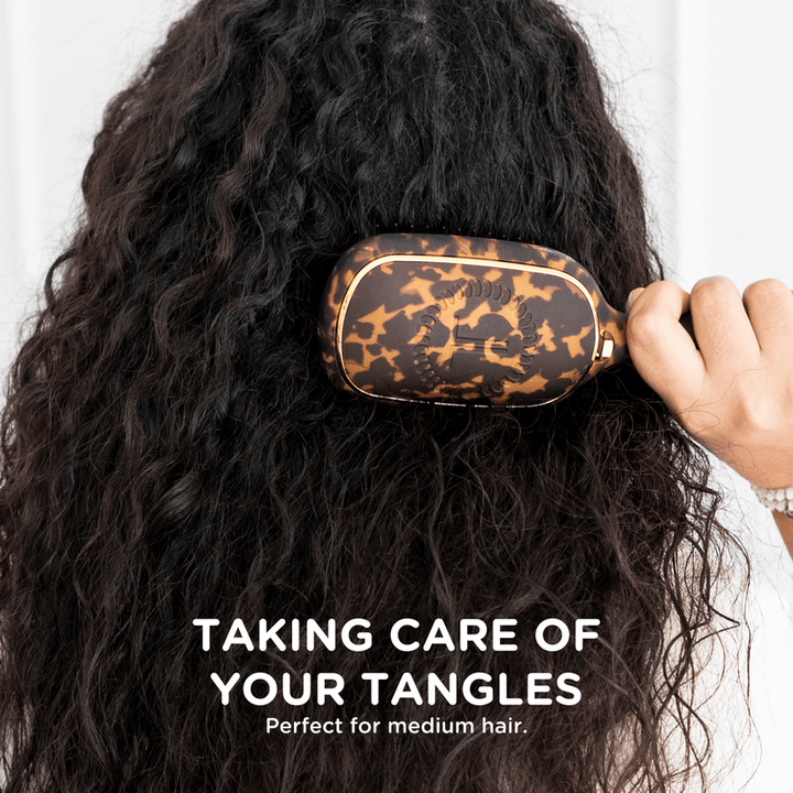 Teleties - Detangler Hair Brush for Medium Hair (Tortoise)