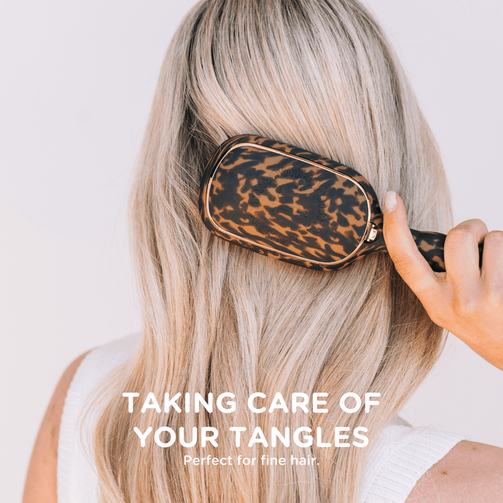 Teleties - Detangler Hair Brush for Fine Hair (Tortoise)