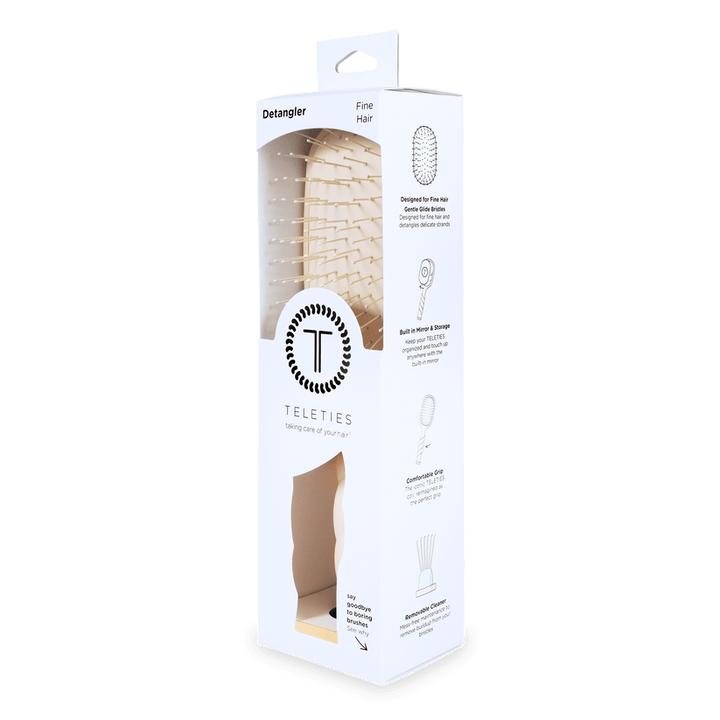 Teleties - Detangler Hair Brush for Fine Hair (Tan)