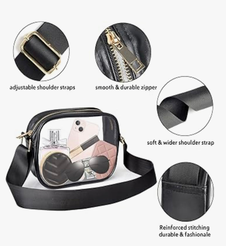 Chelsea - Black & Clear Stadium Bag