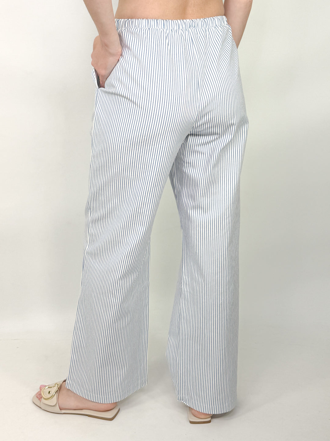 Whitley - Blue Striped Wide Leg Plants