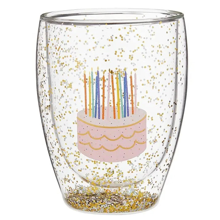 Double Walled Stemless Cake Wine Glass