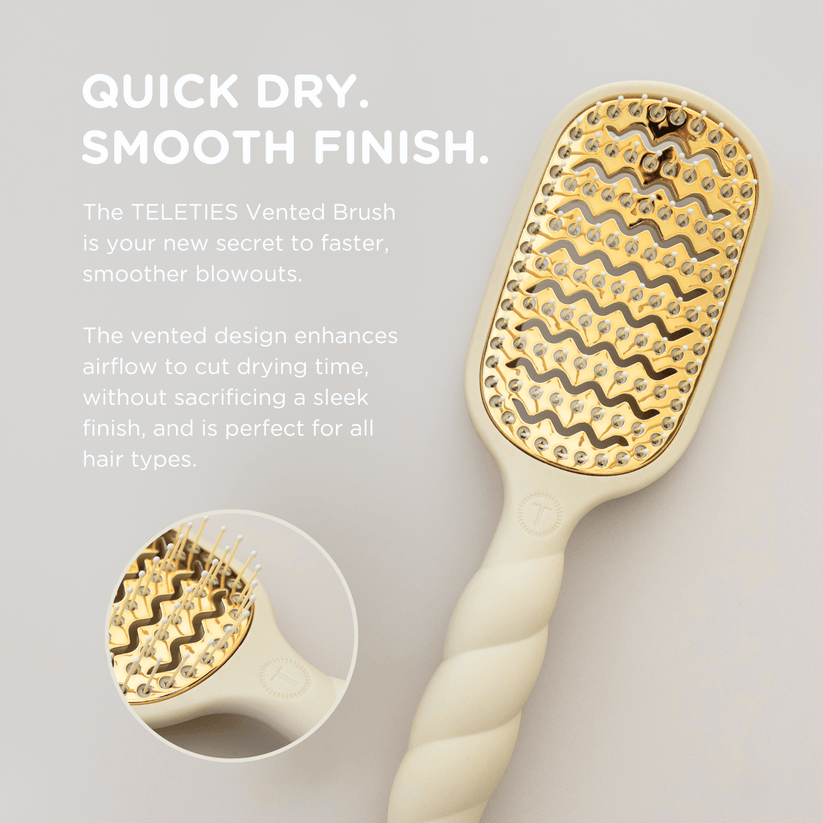 Teleties - Vented Hair Brush (Tan)