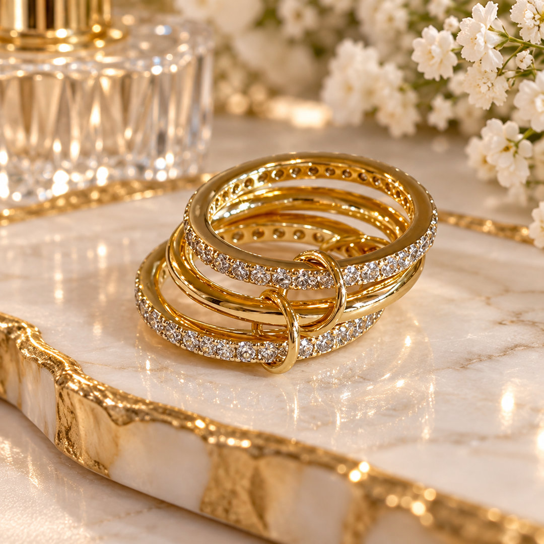 Sylvia - Linked Ring (Gold)