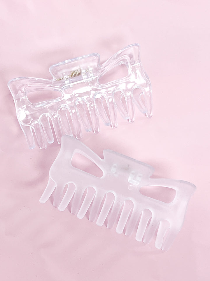 Carla - 3.5" Hair Claw Clips Set of 2