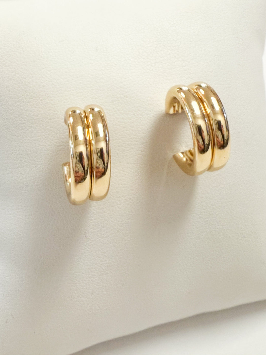 Harlee - Gold Double Hoops