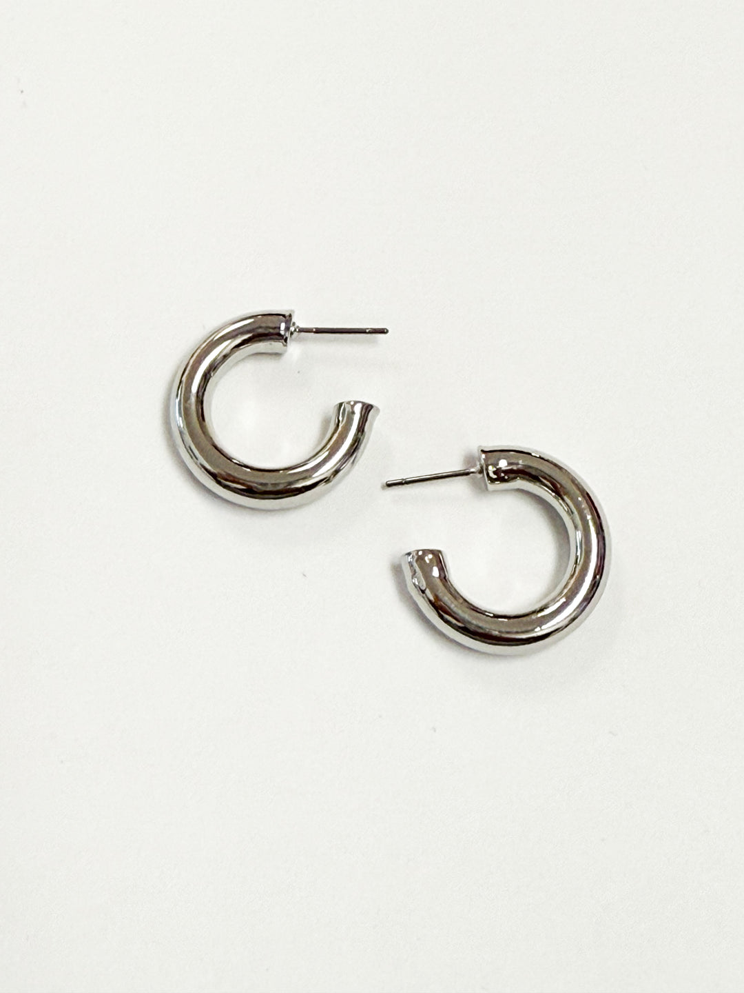 Rosalie - Silver Hoop Earrings