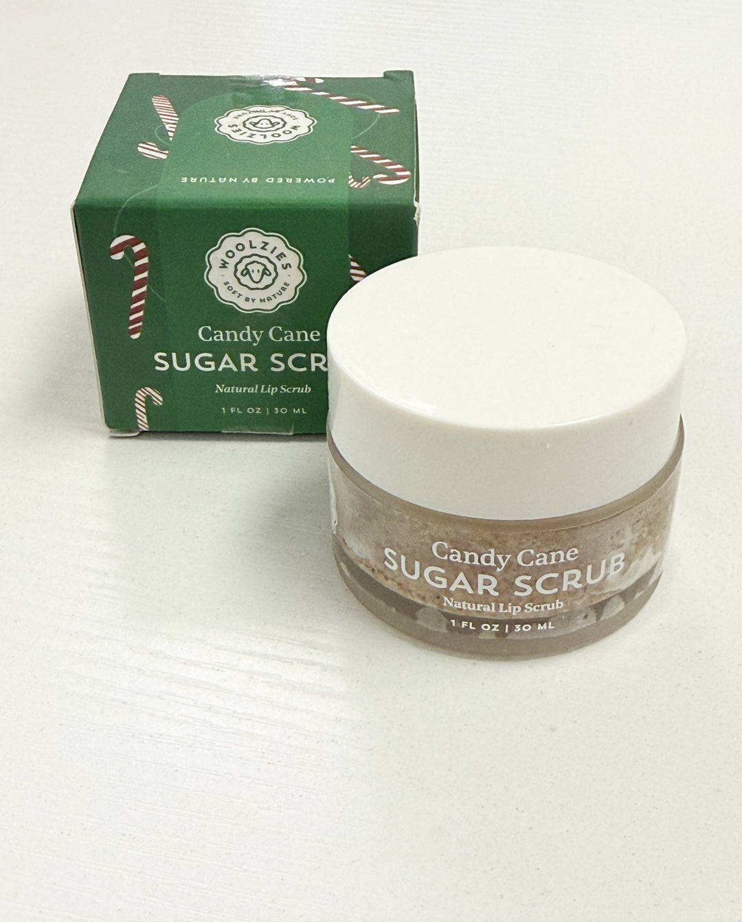 Candy Cane Sugar Lip Scrub | Shea & Cocoa Butter | 1 oz
