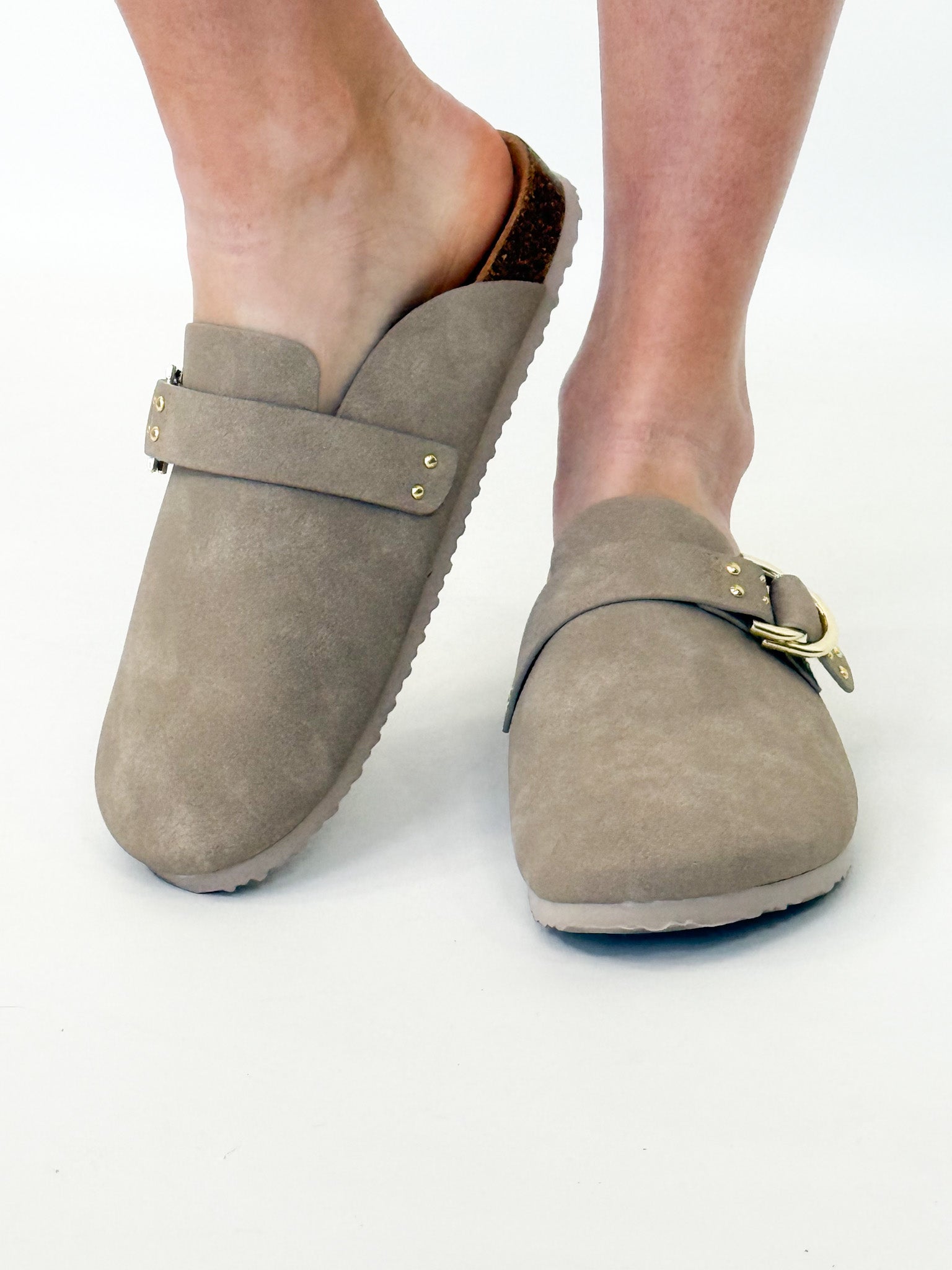 Taisha - Gold Buckle Clog