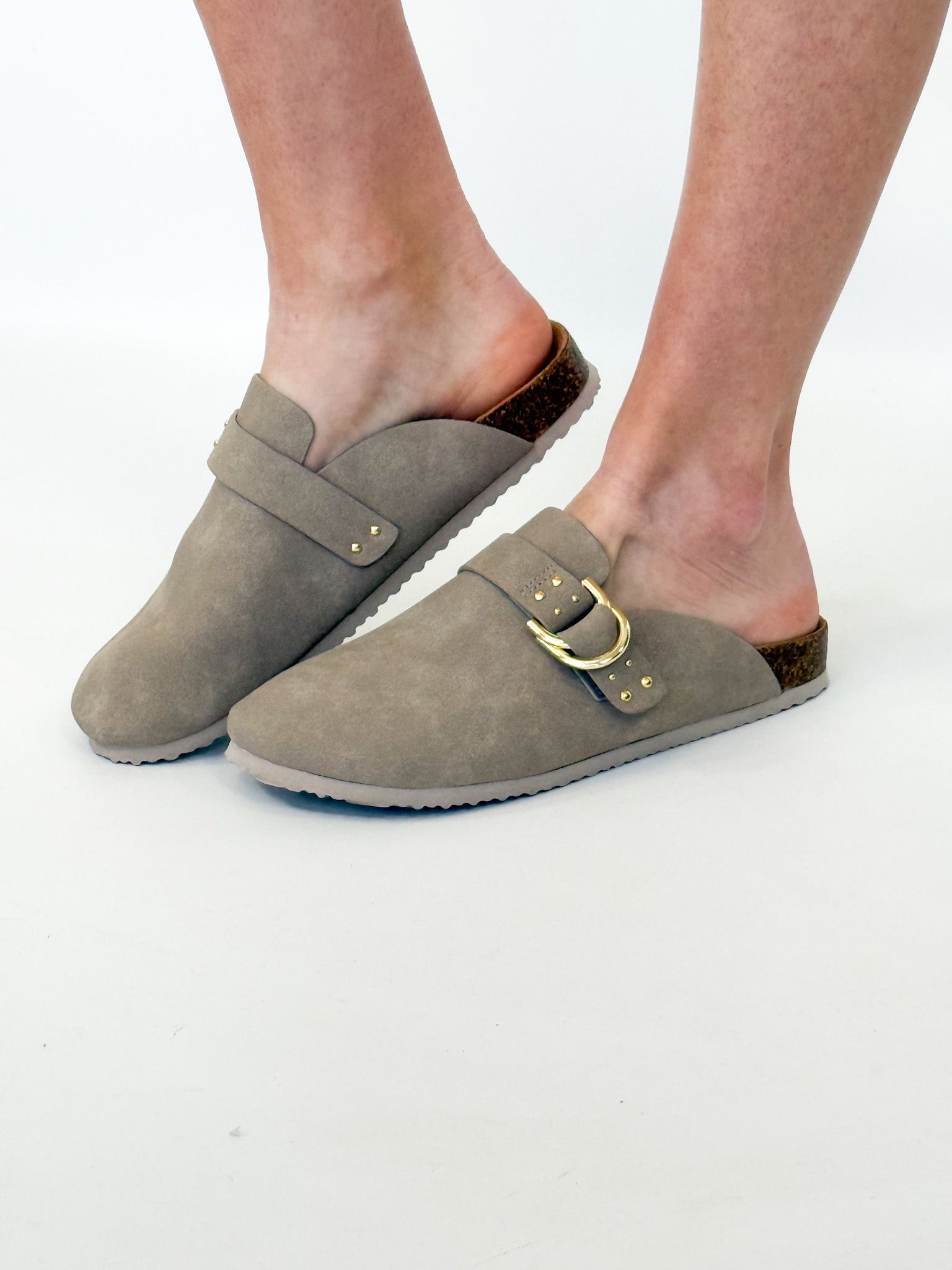 Taisha - Gold Buckle Clog