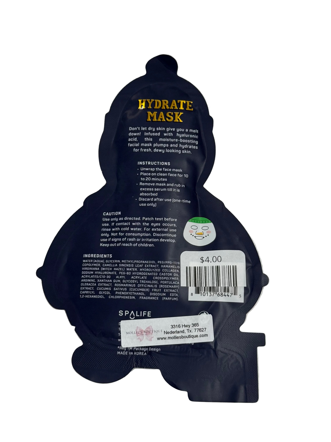 Christmas Face Mask- HYDRATE