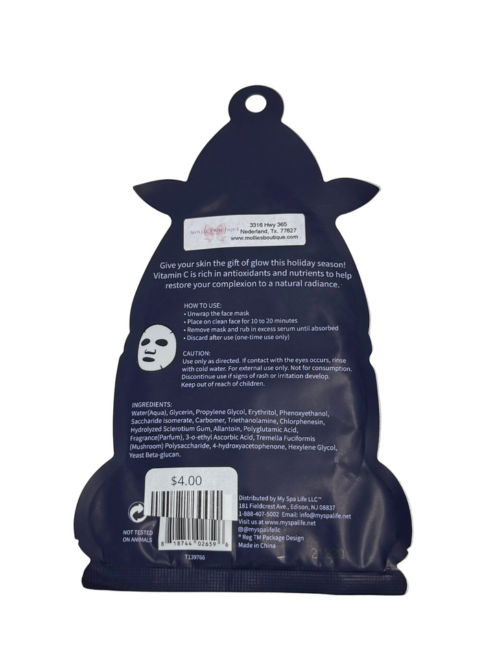 Christmas Holiday Sheet Mask - GLOW