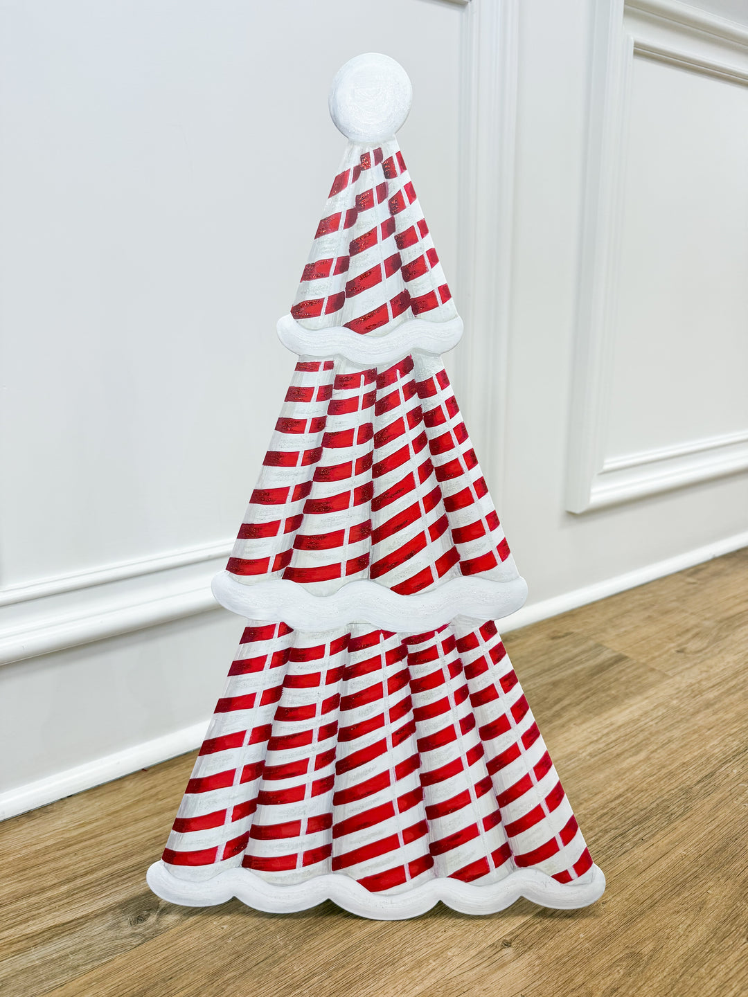 Round Top Collection - Candy Cane Christmas Tree