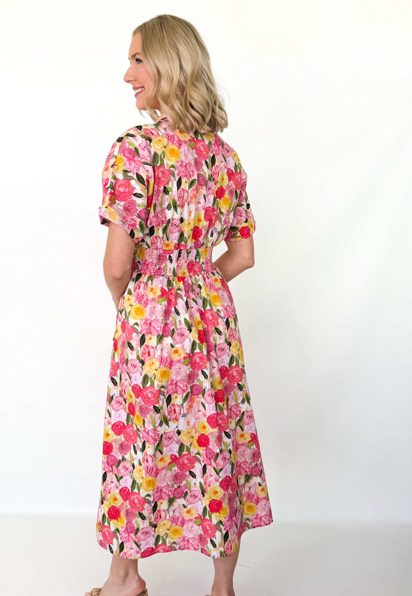 Jackie - Floral Midi Dress