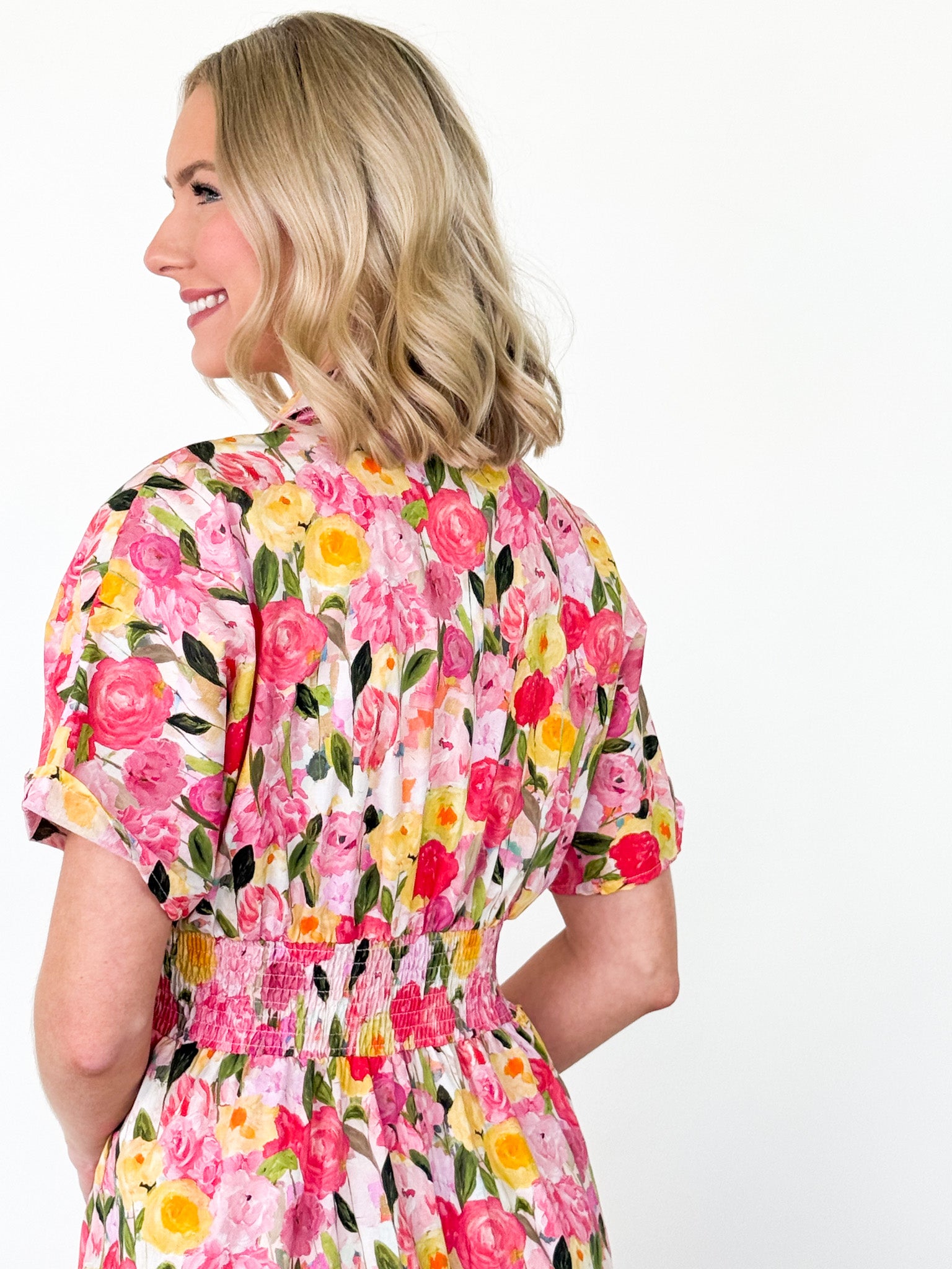 Jackie - Floral Midi Dress