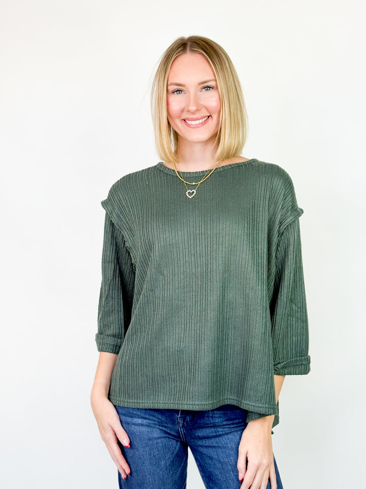 Harlow - Cuffed 3/4 Sleeve Top