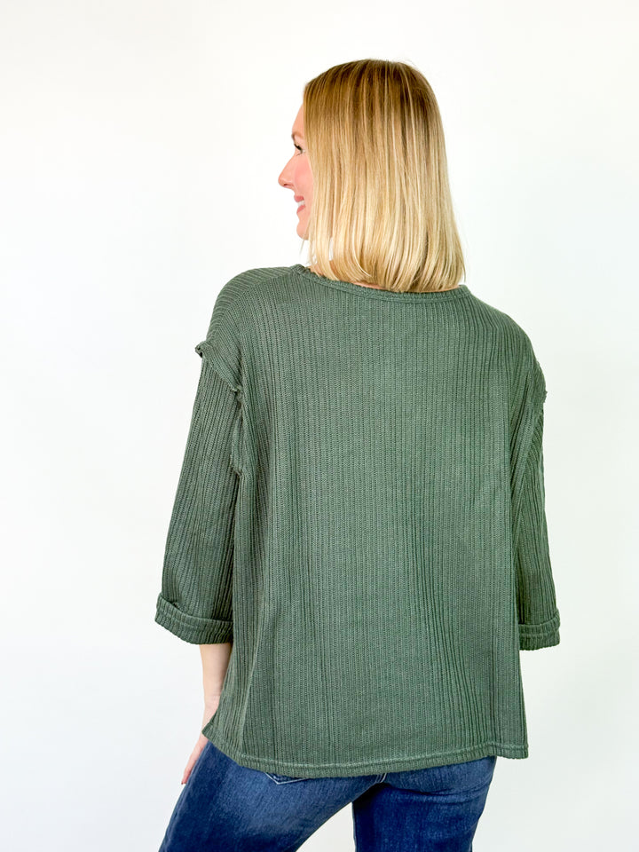 Harlow - Cuffed 3/4 Sleeve Top