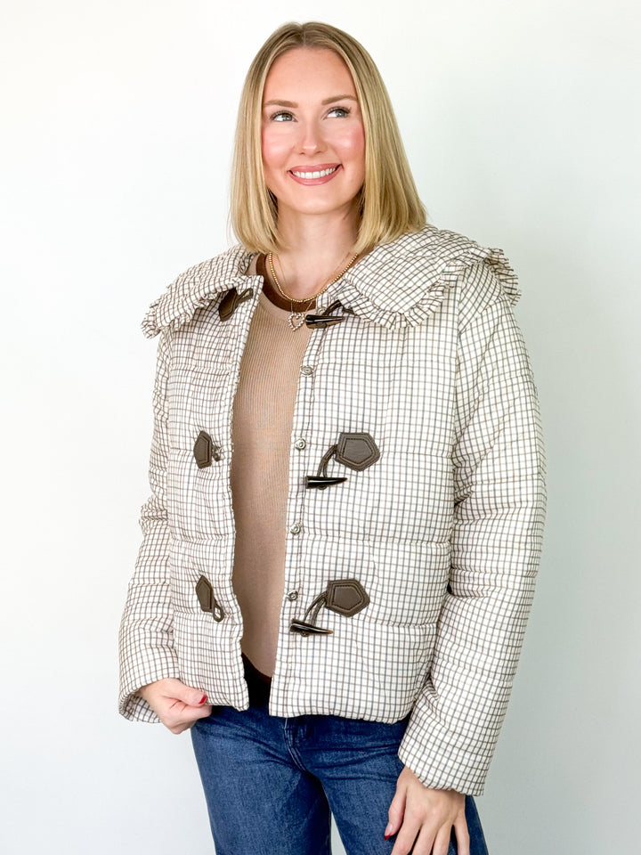 Kendra - Plaid Puffer Jacket