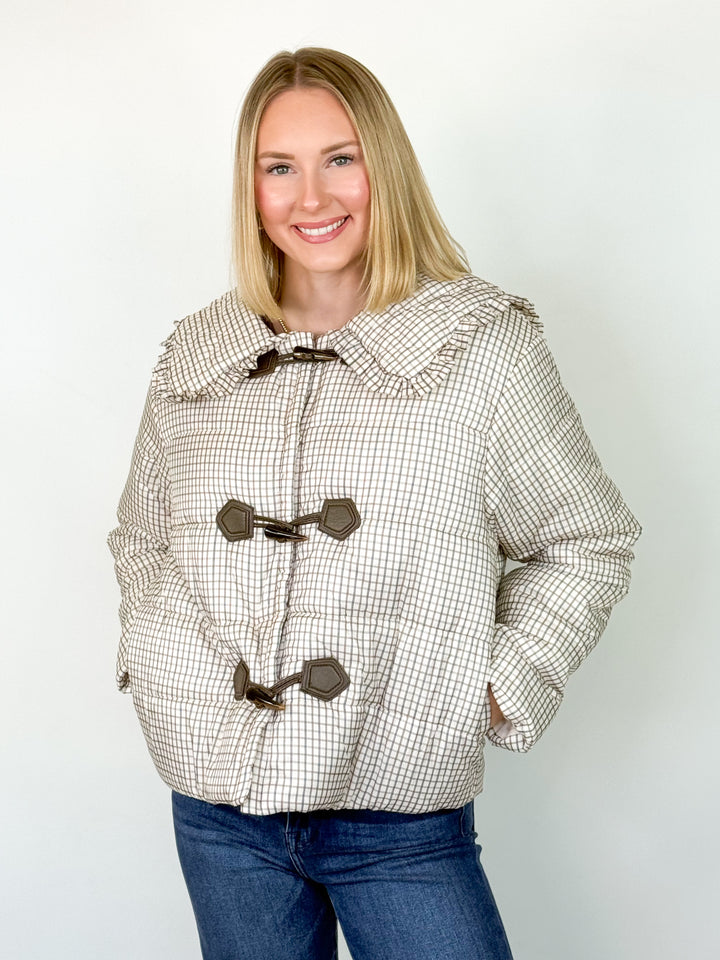 Kendra - Plaid Puffer Jacket