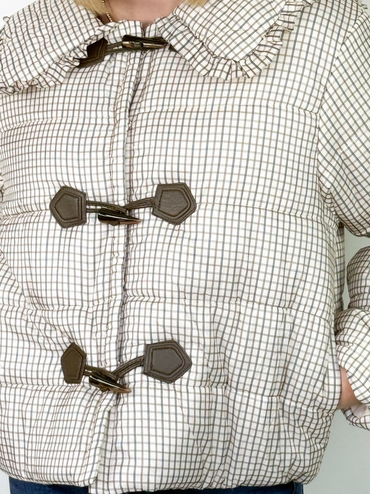 Kendra - Plaid Puffer Jacket