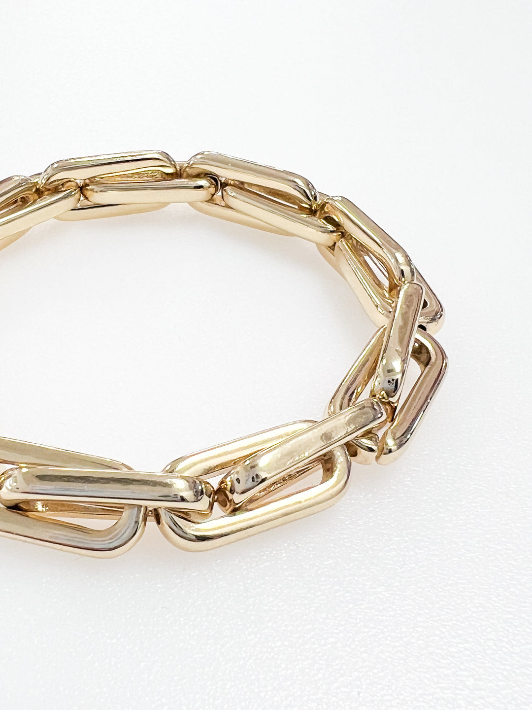 Amber - Elasticized Gold Chain Bracelet